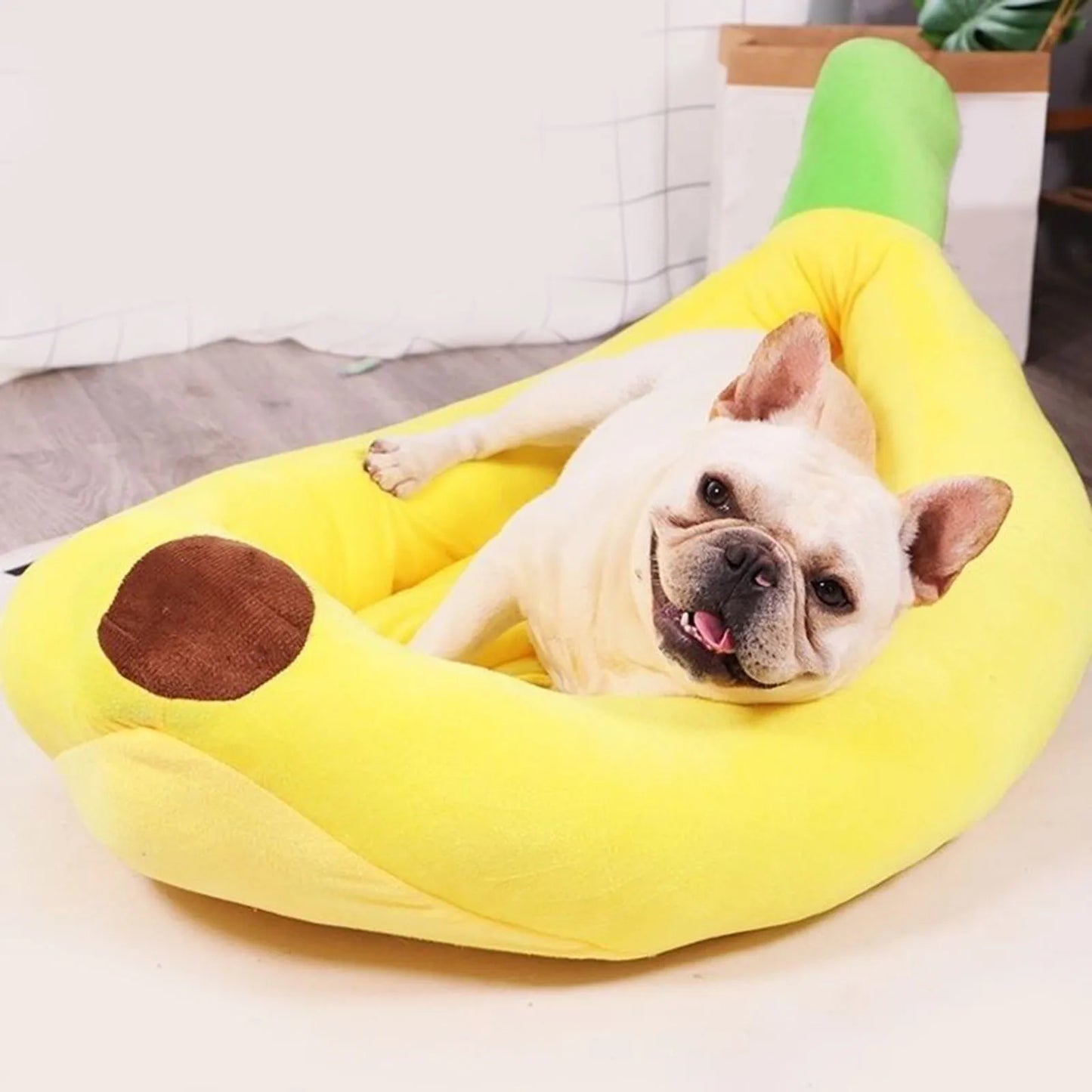Cozy Banana Dog Bed