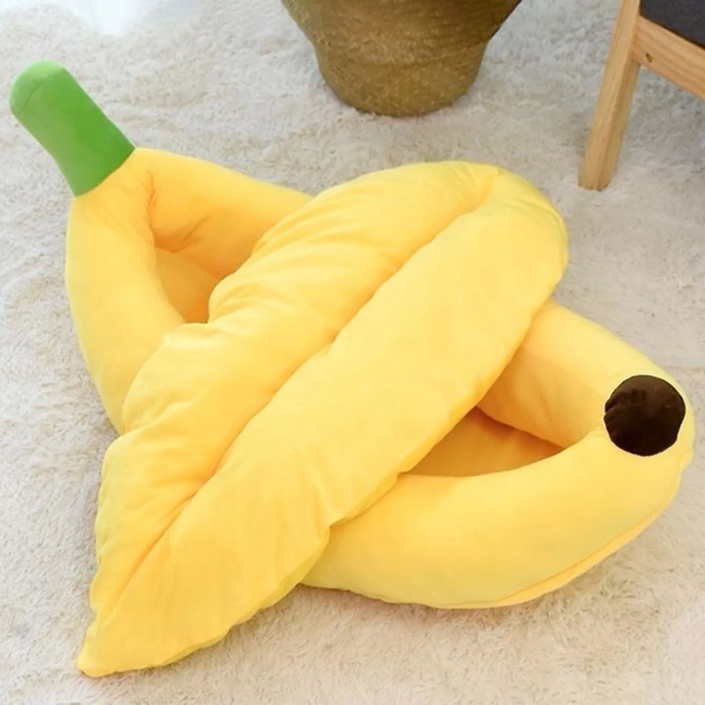 Cozy Banana Dog Bed