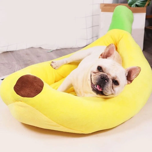 Cozy Banana Dog Bed